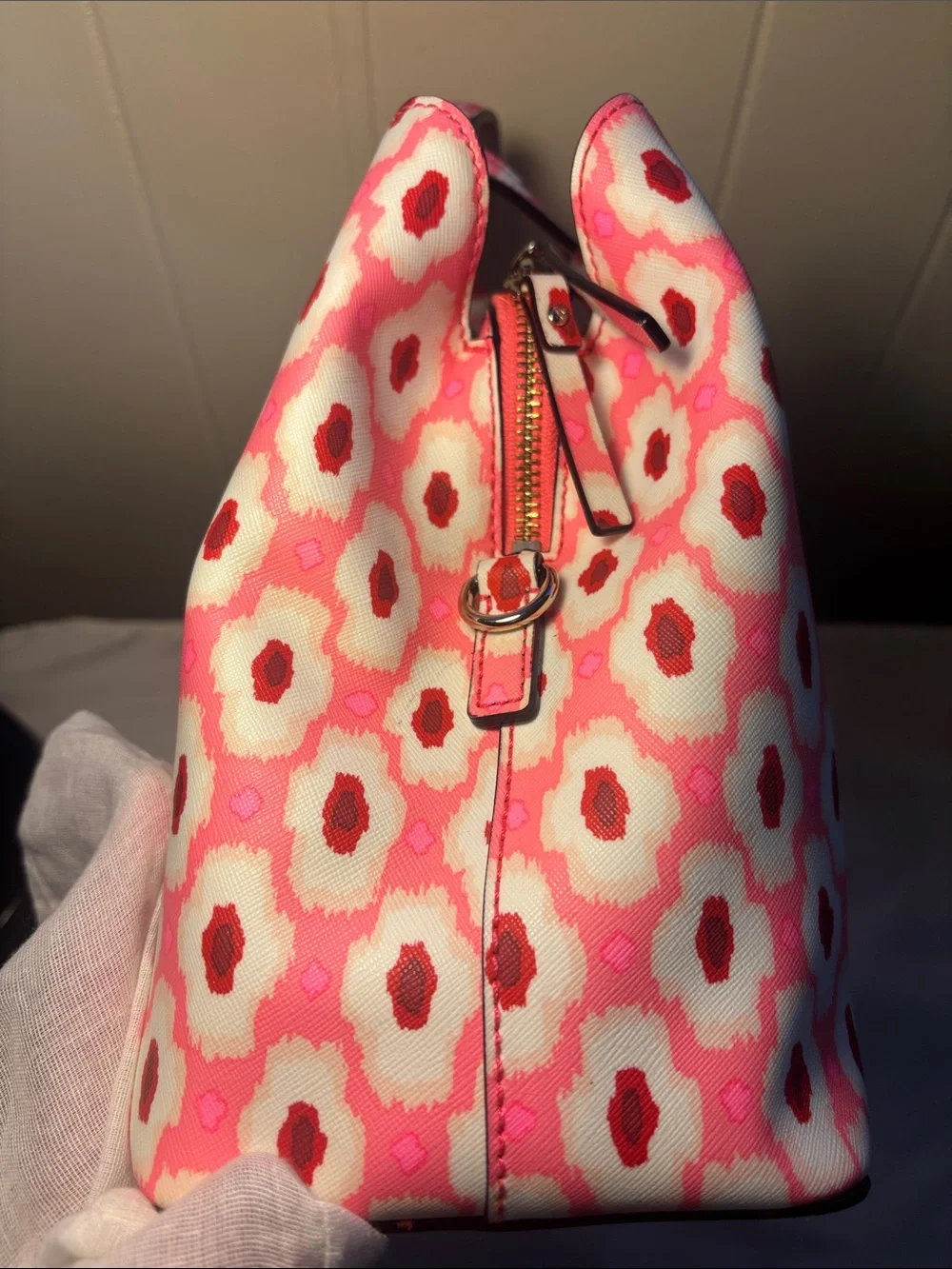 NWOT Kate Spade Laurel Way Evangelie Satchel - Ikat Posy PinK - Full Set!